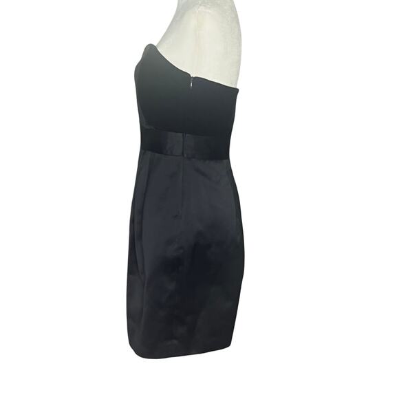 Theory Chanesa Strapless Velvet & Satin Black Mini Dress, Sz 8, Cocktail, Formal - Picture 4 of 9